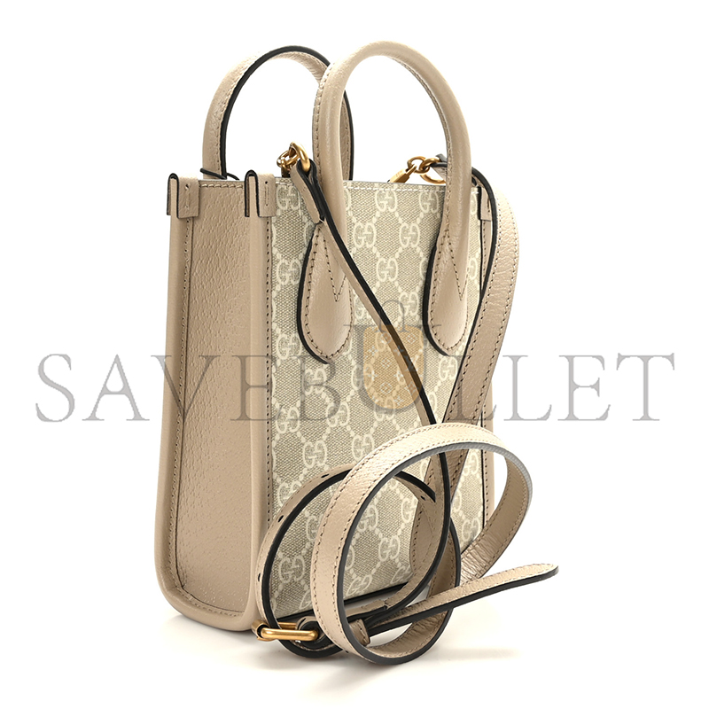 GUCCI MINI TOTE BAG WITH INTERLOCKING&G 671623 (20*16*7cm)